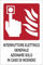 Interruttore elettrico generale. Azionare solo in caso di incendio - CARTELLO SEGNALETICO in Adesivo Resistente, Pannello in Forex o Pannello In Alluminio (PANNELLO IN ALLUMINIO 10X15 CM)