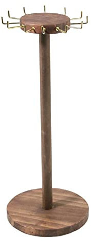 Amagogo 12 Stück Haken für Schmuck, Mehrzweck-Dekoration, zum Aufhängen, einzigartiges Design, für Schlafzimmer-Uhren mit Anhänger, Holz