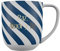 DRAEGER PARIS 1886 - Taza de Cerámica Peace Love and Tea - Diseño Chic en Azul o Rosa con Mensaje en Oro Caliente - Capacidad 320 ml - Ideal para Café o Té - Decorativa y Regalo Elegante