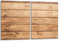 Herdabdeckplatten Set 2x40x52 cm Ceranfeld Abdeckung Glas Spritzschutz Abdeckplatte Glasplatte Herd Ceranfeldabdeckung Deko, Holz Braun