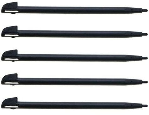 Flybxiya 5 x Kunststoff-Eingabestift für Wii U WIIU GamePad-Konsole (schwarz)