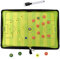 Tragbar Trainer Taktikmappe, Faltbar Taktikmappe Fussball Coach Board, Fussball Coach-board mit Magneten und Boardmarker, Taktiktafel Fußball Zubehör zur Fußballmeisterschaft, Geschenk für Trainer