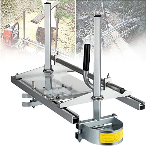 Chainsaw Mill,Portable Planking Milling,Chain Saw Sharpener Tool,Portable 36 Inch Stainless Steel/Iron/Aluminum Guide Bar Chainsaw Milling Planking Milling Wood Lumber Cutting Sawmill