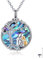 URONE Dog Urn Necklace for Ashes 925 Sterling Silver Tree of Life Dog Ashes Necklace Pet Cremation Keepsake Memorial Gifts Jewellery