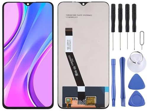 Mobiltelefon -LCD -Anzeige TFT LCD -Bildschirm für Xiaomi Redmi 9/Redmi 9 Prime/Poco M2 Digitalisierer Vollbaugruppe (schwarz) Reparaturteil