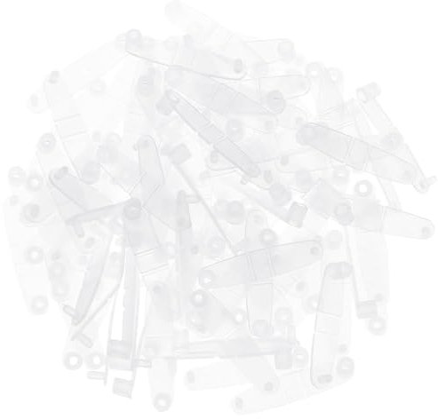 okhobby Lot de 100 clips porte-clés en plastique transparent pour limes à ongles