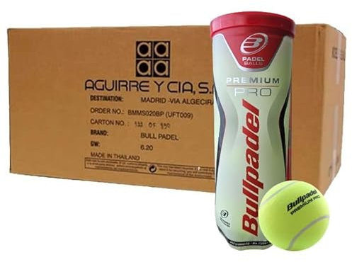 Bullpadel Pelotas Pádel Premium Pro Cajón 72 (24x3) D