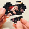 Personalisierte Bausteine mit Foto Puzzle, mit Bild Herz Quadrat Form Bausteine Sich Selbst Gestalten Benutzerdefiniertes Bild, ABS Kunststoff Individuelles Puzzle, Geschenk für Familie, Paar, Freunde