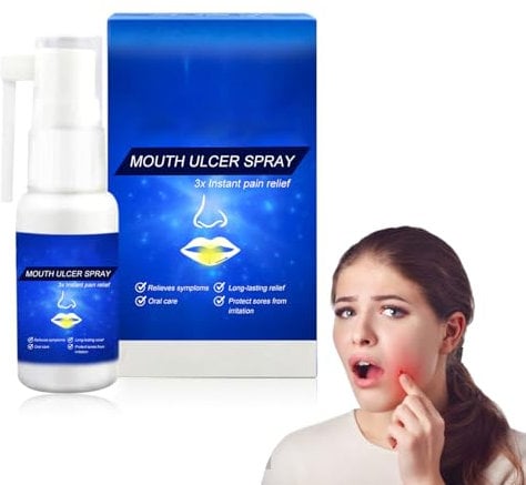 Spray Calmante Bucal,Spray Cuidado Oral,Spray Oral Calmante,Spray Oral Para Heridas,Spray Bucal Para Boca Seca,Spray Para Alivio de Boca,Spray Para La Boca Seca