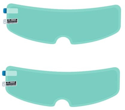 CALLARON 2stücke Anti-Fog wasserdichte Folie Für Motorradhelm-Visor Hochtransparente Anti-beschlag-Folie Für Sicherheitshelme Einfach Anzubringen Kompatibel Mit Allen Helmen Und