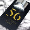 K Smart Sign | Bellissima LED F32 | Contemporary House Signs Plaques Door Numbers 1-9999 Street Name SOLAR LIGHT LED For Wall Personalised Laser Cut Mirror! (Matt Black & Gold Mirror)
