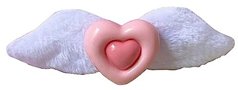 Molletta per capelli multiuso con ali a forma di cuore Y2K per donne e ragazze, clip di fissaggio per ragazze, gadget pratico per adulti, bambini, ragazze, Y2k