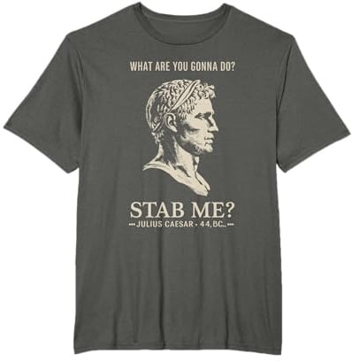 Julius Caesar Stab Me Historischer Humor, Roman Empire Meme T-Shirt