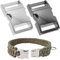 DHER Steckverschluss Klickverschluss aus Metall Metallschnalle, Ersatztaschenschnalle, Gürtelschnalle Verschluss, für Paracord Armband, Hundehalsband, Rucksack (A, 25mm)