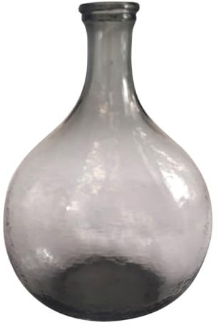 Signora Jeanne in Vetro Modello Grande, Vetro Grigio fumé, Forma Bottiglia, Altezza 39 cm