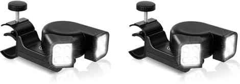 Wlauqueta 2X Grill Leuchten für Wasserdichtes Grillen - Druck Schalter und 10 Super Grill LED Lampe BestäNdiges und Flexibles Licht