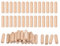 QUARKZMAN 120 Pcs Chevilles En Bois 8x30mm(0.31x1.18) Extrémités Biseautées Chevilles En Bois Bois Séché Pour Meubles Étagère Travail Du Bois