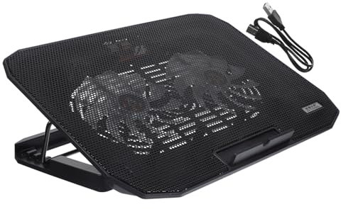 Vaguelly Laptop Cooler Stand for Laptops Ergonomic Portable Cooling Pad with Silent Operation Computer Rack Knight Deluxe Edition
