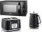 Swan Elegance Black 1.7L 3KW Kettle, 4 Slice Toaster & 20L 700W Digital Microwave SM4420BLK Contemporary Matching Kettle, Toaster & Microwave Set with a Premium Sleek Black Finish