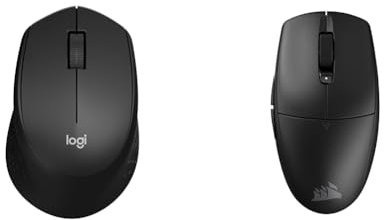 Logitech M330 Silent Plus & Corsair M55 Wireless Souris de Jeu