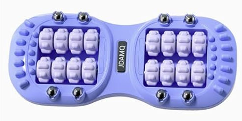 Fußmassageroller,Fersensporn Massagegerät Menschenähnliche Massage,Fußmassagerolle für Plantarfasziitis,Durchblutungsförderndes Fußmassagegerät,für Fußreflexzonenmas und Fußschmerzlinderung(Lila)