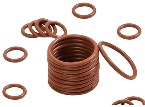 Guarnizione ad anello marrone, O-ring in gomma fluorurata OD 1-300 WD 1-2,5 mm, supporto personalizzazione - 25x2 mm (10 pezzi)