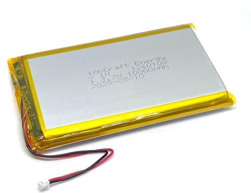 innCraft Lithium Polymer Battery, 10000mAh, 3.7V, Model IN1260100