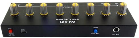 Linea mixer leggera di Manica 8 per lo strumento ed i microfoni con la batteria ricaricabile 500mAh ed il tipo interfacce di C