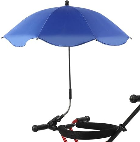 Kinderwagen Sonnenschirm - Sonnenschirm Kinderwagen Mit Klemme | Strandkorbschirm | Kinderwagenschirm | Verstellbarer Regenschirm Für Terrassenstühle Strandstühle Rollstühle