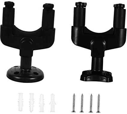 minkissy 2 Impostati Gancio da Muro per Chitarra Acustica Ed Elettrica con Imbottitura Protettiva per Appendere Strumenti e La Stanza