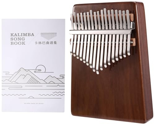 Flaroey Kalimba Thumb Piano Portable 17-Note Kalimba Thumb Piano Walnut Thumb Piano with Open Holes Kalimba Walnut Thumb Piano with High Quality Finger Piano Quality Finger Piano