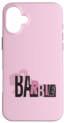 Logo Barbie Mixte Noir et Rose Coque pour iPhone 16 Plus
