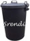 Srendi® Large Black Plastic Dustbin Garden Storage Unit Bin Clip On Locking Lid Heavy Duty for Rubbish Waste Animal Feed (1)