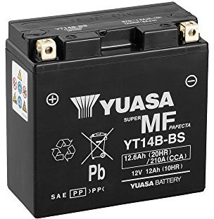 Yuasa Batterie YT14B-BS, vorgeladen, versiegelt, Yamaha FJR 1300 2001>2005