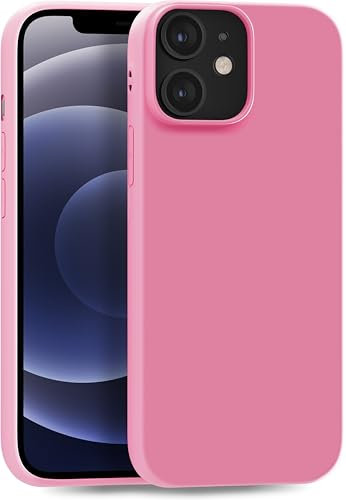 MyGadget Hülle kompatibel mit iPhone 12 Mini - robuste Handyhülle TPU Case Slim Silikonhülle - Back Cover Kratzfest Schutzhülle matt Rosa