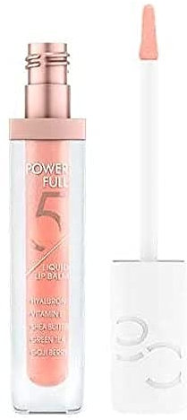 Catrice Power Full 5 Liquid Lip Balm, Nr. 020, Nude, feuchtigkeitsspendend, glättend, mit Vitaminen, glänzend, vegan, ohne Alkohol, ohne Parabene, ohne Mikroplastikpartikel, 1er Pack (4.5ml)