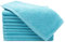 ZOLLNER 10er Set Gästehandtücher - kleine und Flauschige Handtücher in 30x50 cm - waschbar bis 60°C - Baumwolle - in blau - Hotelqualität - Oeko Tex® Zertifiziert