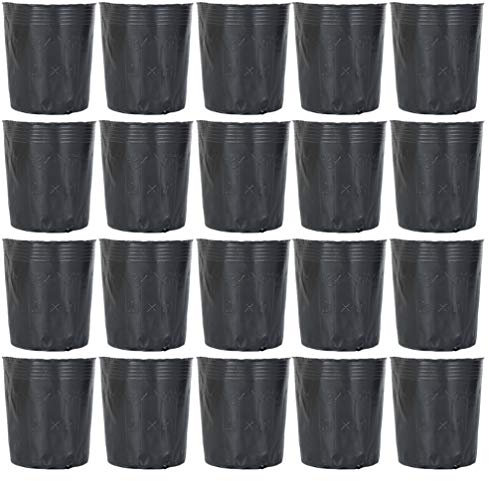 Hemoton 300 macetas de plástico para plantas de vivero, macetas de plástico para semillero de inicio, macetas para trasplantar, bandejas de arranque, herramienta de jardín, 8 x 8 cm