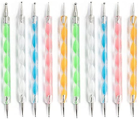 10-Piece Nail Art Kit: Dotting Pens, Professional Dotting Tools, DIY Nail Art Set