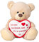 Lifestyle & More Teddybär Kuschelbär mit Herz und Aufschrift 30 cm groß Plüschbär Kuscheltier samtig weich