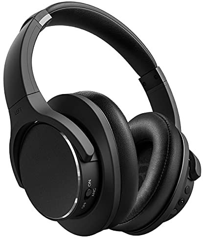 TECEVO ANC Hybrid Active Noise Cancelling Headphones, Wireless Over Ear Bluetooth Headphones, 20H Playtime, Hi-Res Audio, Deep Bass, Memory Foam Ear Cups, for Travel, Home Office