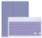 YEEHi Color Keyboard Case for iPad Air 13 inch (M3/M2), iPad Pro 12.9 6th/5th/4th/3rd Generation Case with Cute Magnetic Detachable Bluetooth Keyboard Cover (Purple)