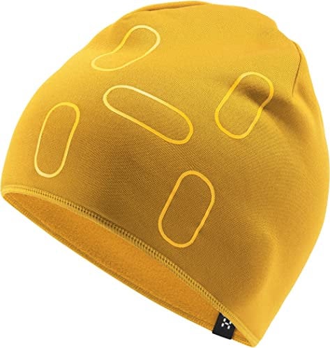 Haglöfs 605138_4QA Fanatic Print Beanie Hat Unisex Autumn Leaves/PUMPKUIN Yellow Größe S/M