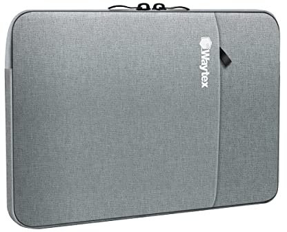 WAYTEX 71005 Housse pour Tablette et Ordinateur 10 à 11 Pouces Imperméable Protection Anti Chocs et intérieur Velours Gris Clair