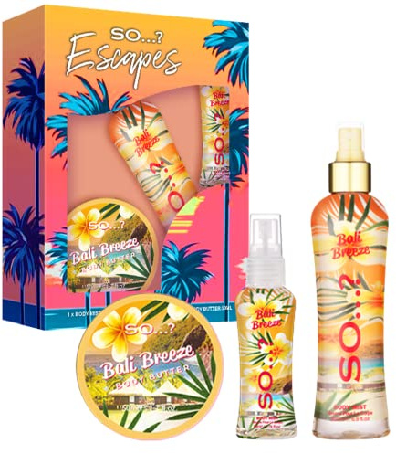 So…? Escapes Bali Breeze Damen Dream Girl Körperspray & Körperbutter Geschenkset