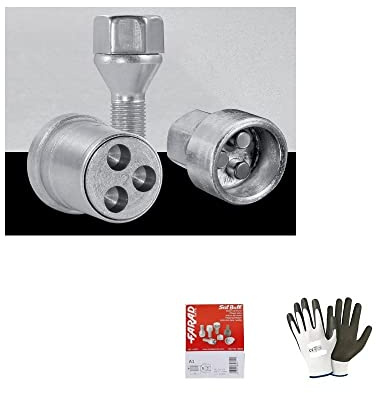 COMPATIBILE CON OPEL Astra, Astra Station dal 12/2009 in poi (H) BULLONI PERNI VITI ANTIFURTO PER RUOTE CERCHIO IN LEGA AUTO FURGONE SUV