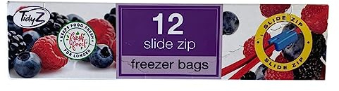 AIL Slide Zip Freezer Bags 12 Pack