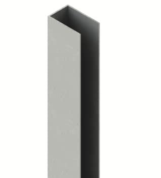 auf-mass24 Pfostenverstärkungsprofil für alle Zaunpfosten 60x40mm Pfostenverstärkung Zaun