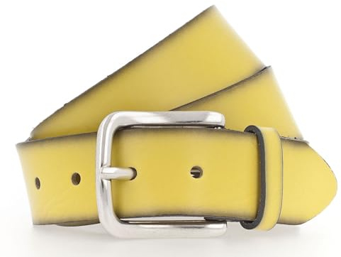 Vanzetti Leder Gürtel Classics 35mm Belt W80 Light Yellow gelb