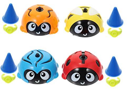 TOYANDONA 4 Stück Kreisel Neuheit Tops Weihnachtstütenfüller Gaming-Top Babyoberteil Mit Rotierenden Kreiseln Draußen Spielzeug Kind Wagen Plastik